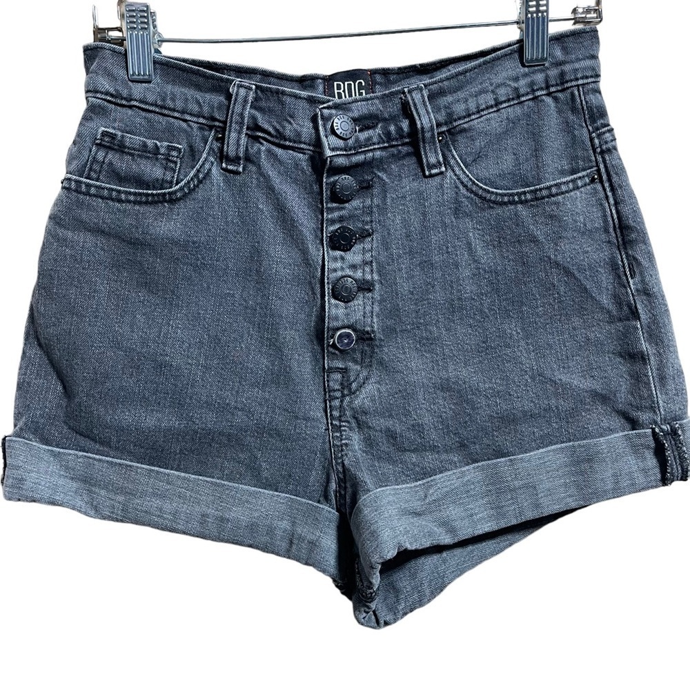 BDG Urban Outfitters Mom High Rise Cuffed Button Fly Shorts Women's Size 28